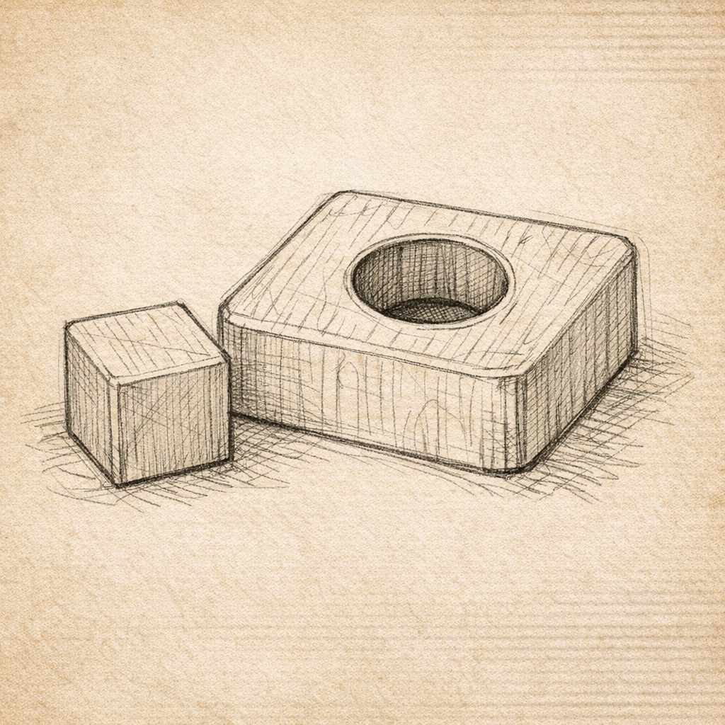 A solitary figure on a set-apart path